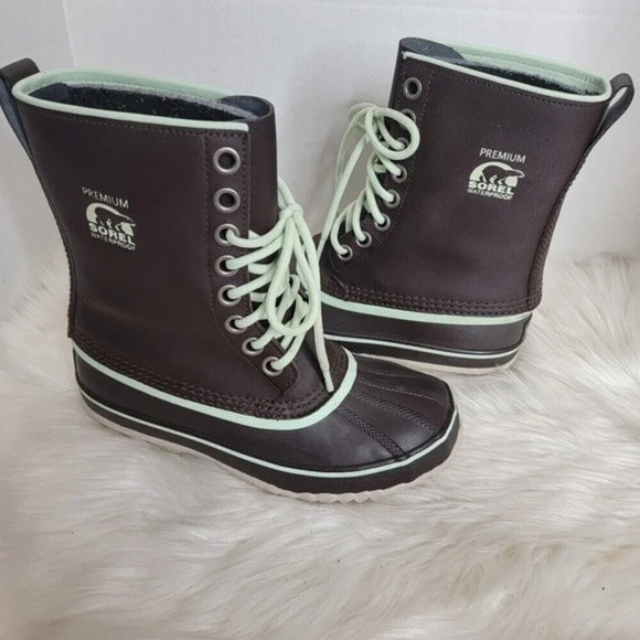 SOREL Premium Waterproof Snow winter Blizzard Boot  Snowglobe Women's sz 6 - Picture 2 of 9